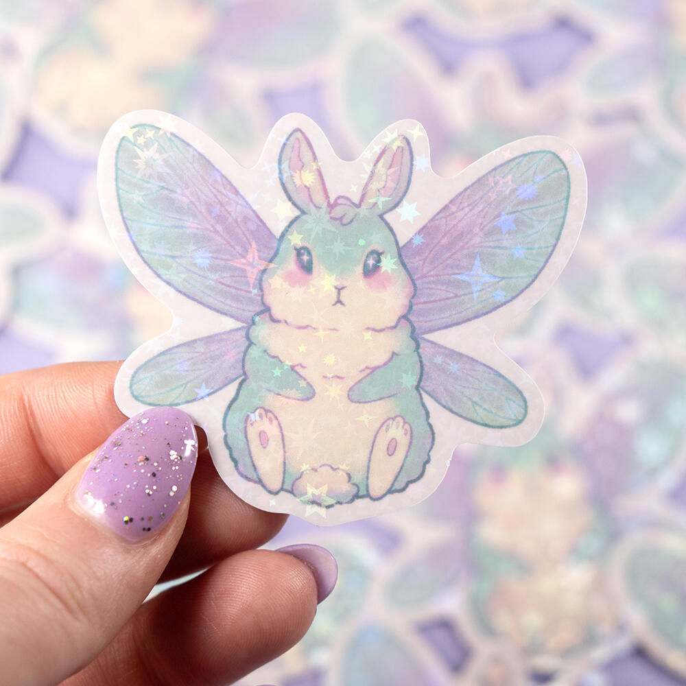 Fairy bunny sticker