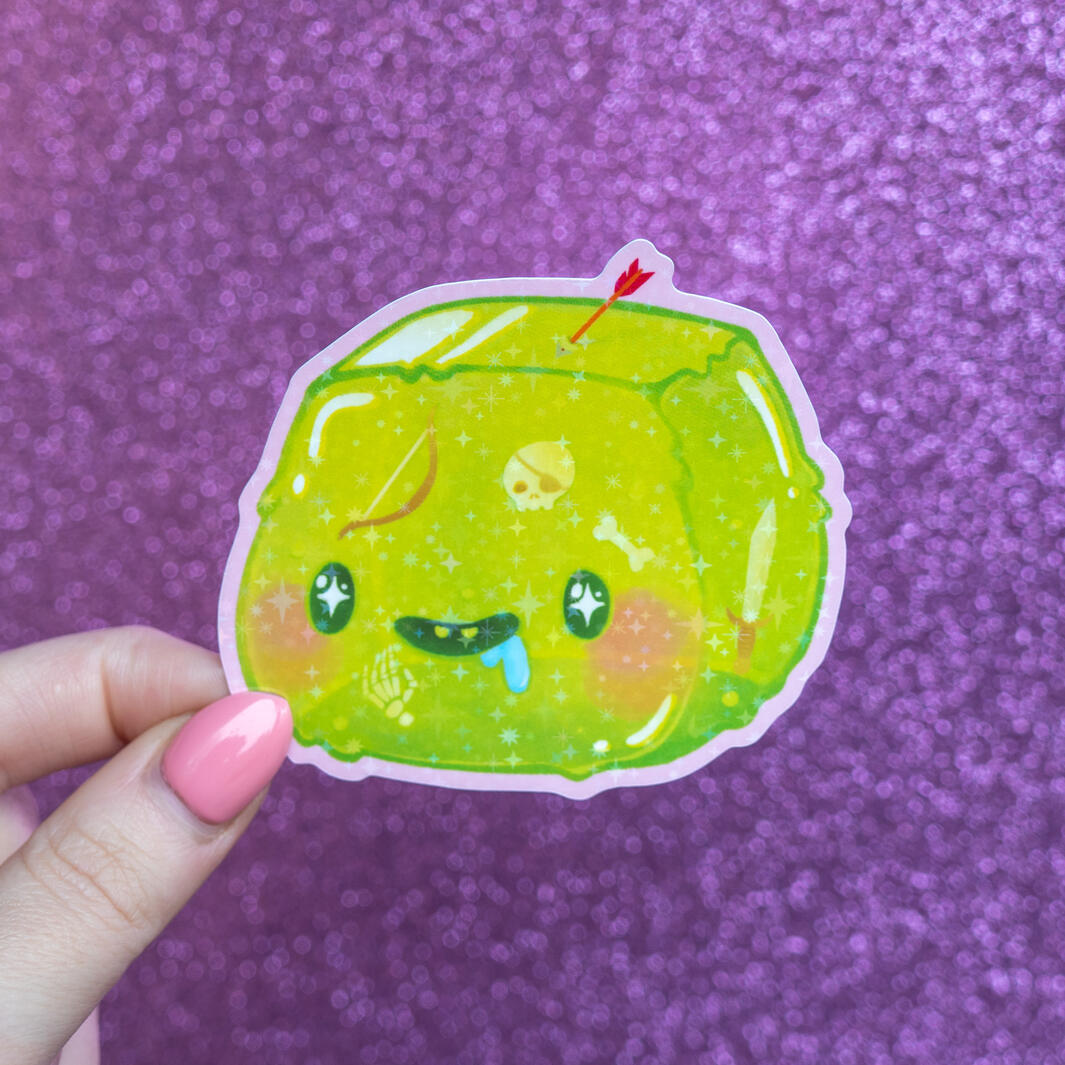 Gelatinous cube sticker Gelatinous cube sticker