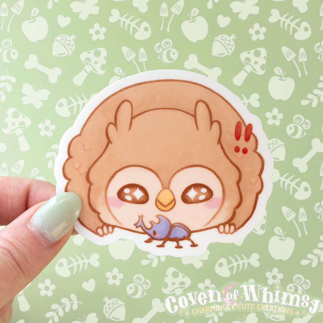 Beetle owlbear sticker