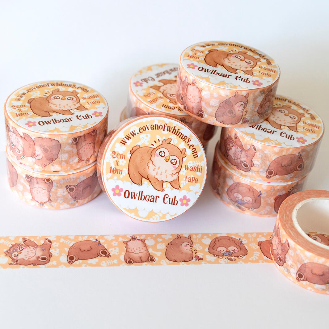 Owlbear washi tape